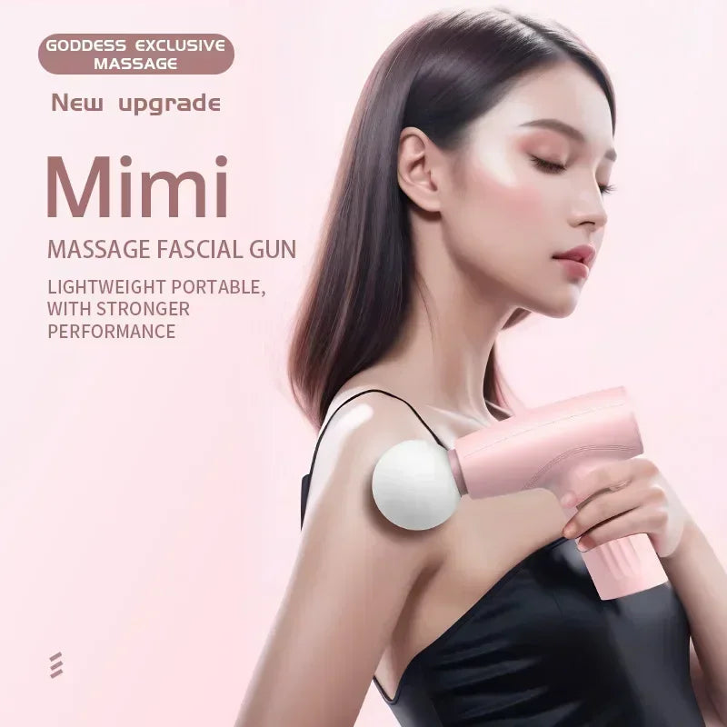 Vibration Massage Gun Rechargeable Wireless Muscle Relaxation Massager Mini Professional Fitness Portable Electric Fascia Gun
