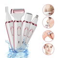 Electric Shaver For Woman Body Hair Removal Epilator Painless Cordless Trimmer Women Face Leg Bikini Razor 4 in 1 Hair Remover