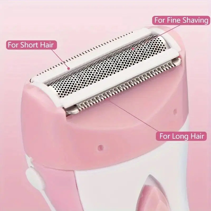 Women's Electric Razor - USB Rechargeable Foil Shaver with Stainless Steel Blades